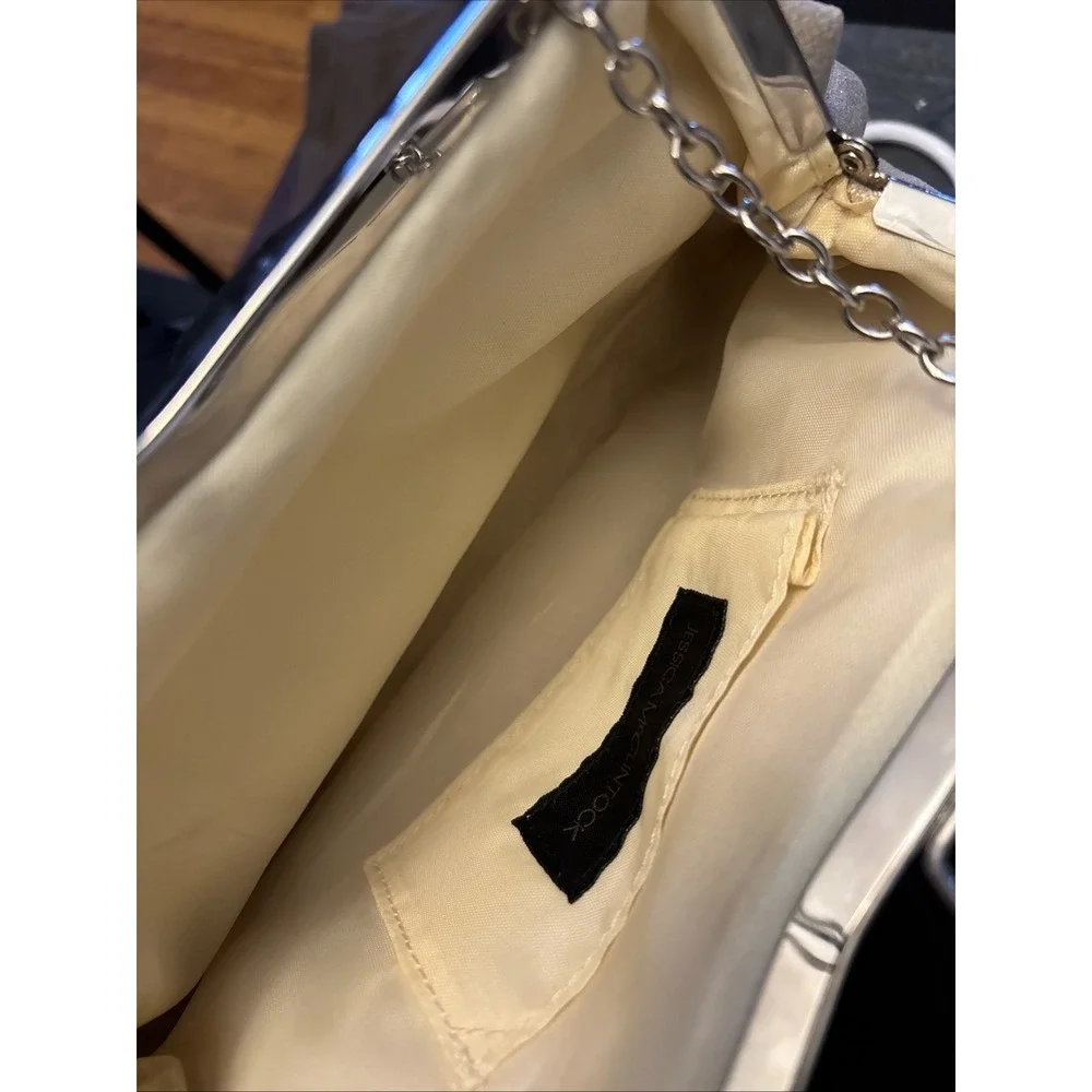 Vintage 90's gold metallic handbag w/ chain strap‎ Jessica McClintock Formal